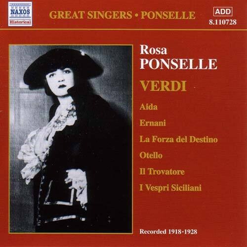 Ponselle,rosa - Rosa Ponselle Sings Verdi - Music CD