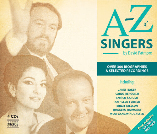 Anderson; Bastianini; Battistini; Berger; Bjorling - A-z Of Singers - Music CD