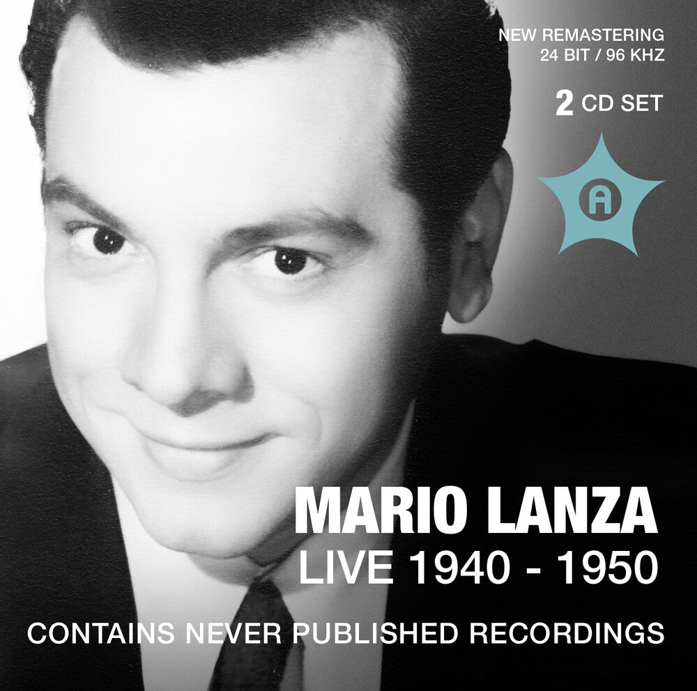 the album cover for Lanza; Tennyson; Weede; Yeend; Smip; Grayson - Mario Lanza Live