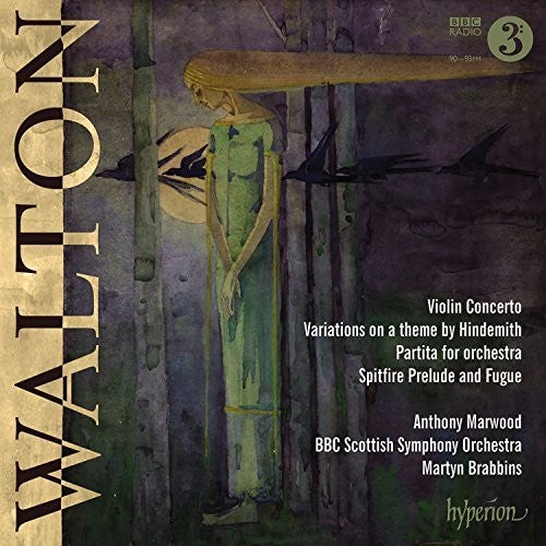 the album cover for Walton / Anthony Marwood - Walton: Violin Concerto, Variations On A Theme By Hindemith, Partita