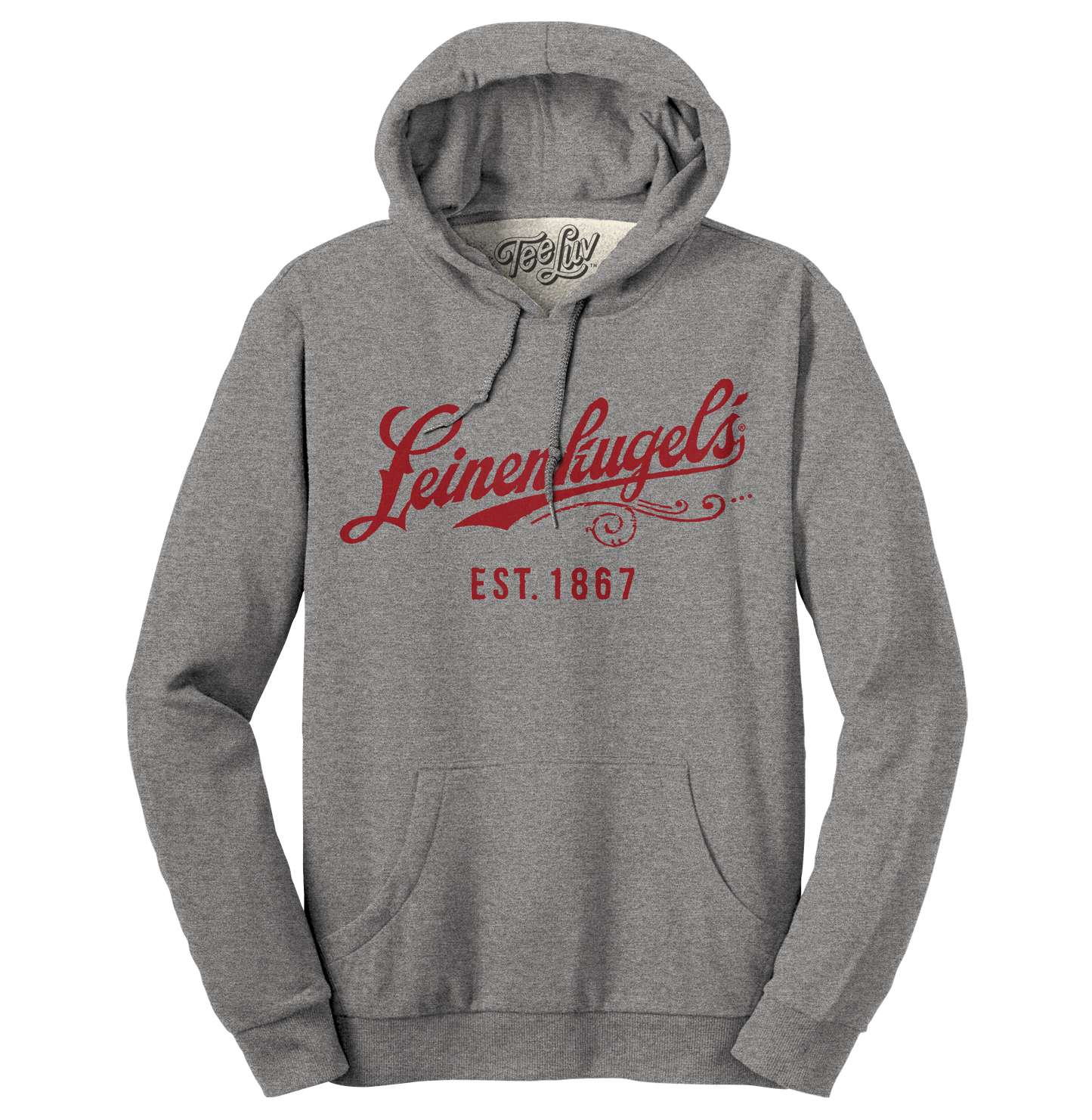 Leinenkugel's Beer Logo Pullover Hooded Sweatshirt Hoodie Officially Licensed - Gray