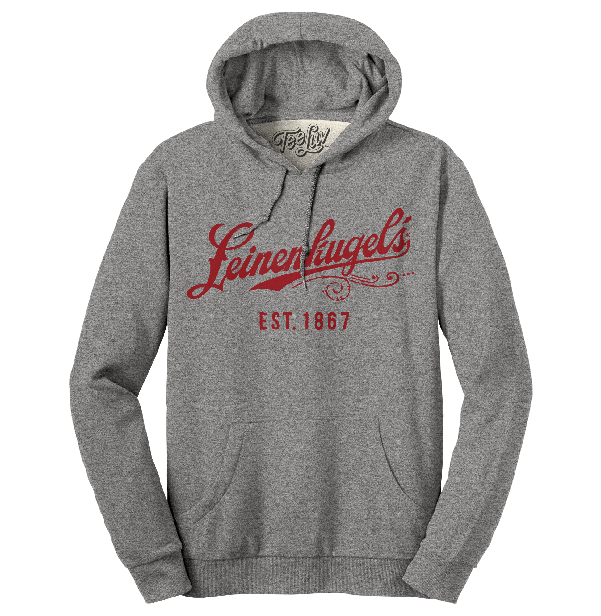 Leinenkugel's Beer Logo Pullover Hooded Sweatshirt Hoodie Officially Licensed - Gray