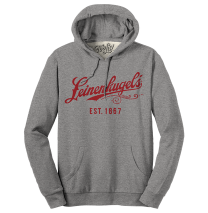 Leinenkugel's Beer Logo Pullover Hooded Sweatshirt Hoodie Officially Licensed - Gray