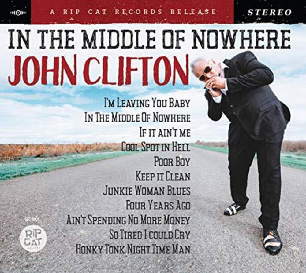 the album cover for John Clifton - In the Middle of Nowhere