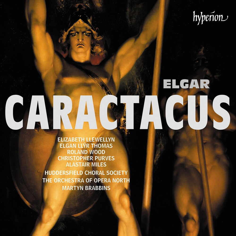 the album cover for Orchestra Of Opera North / Martyn Brabbins - Elgar: Caractacus