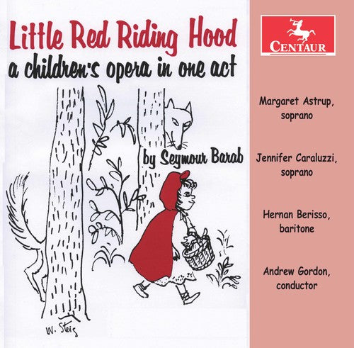 the album cover for Margaret Astrup - Little Red Riding Hood - An Children's Opera