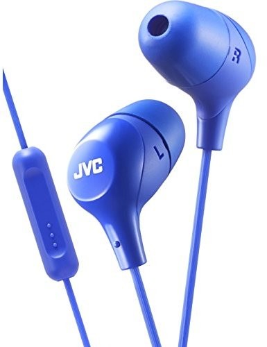 Jvc Hafx38ma Marshmallow Earphones Mic Remote Blu - Jvc Hafx38ma Marshmallow Earphones Mic Remote Blu - Headphones