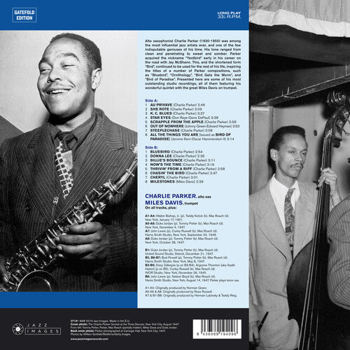 Charlie Quintet Parker - Bluebird Vinyl Record