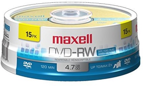 Maxell 635117 Dvd-rw Dvd Rewritable Dvd 15 Pack - Maxell 635117 Dvd-rw Dvd Rewritable Dvd 15 Pack