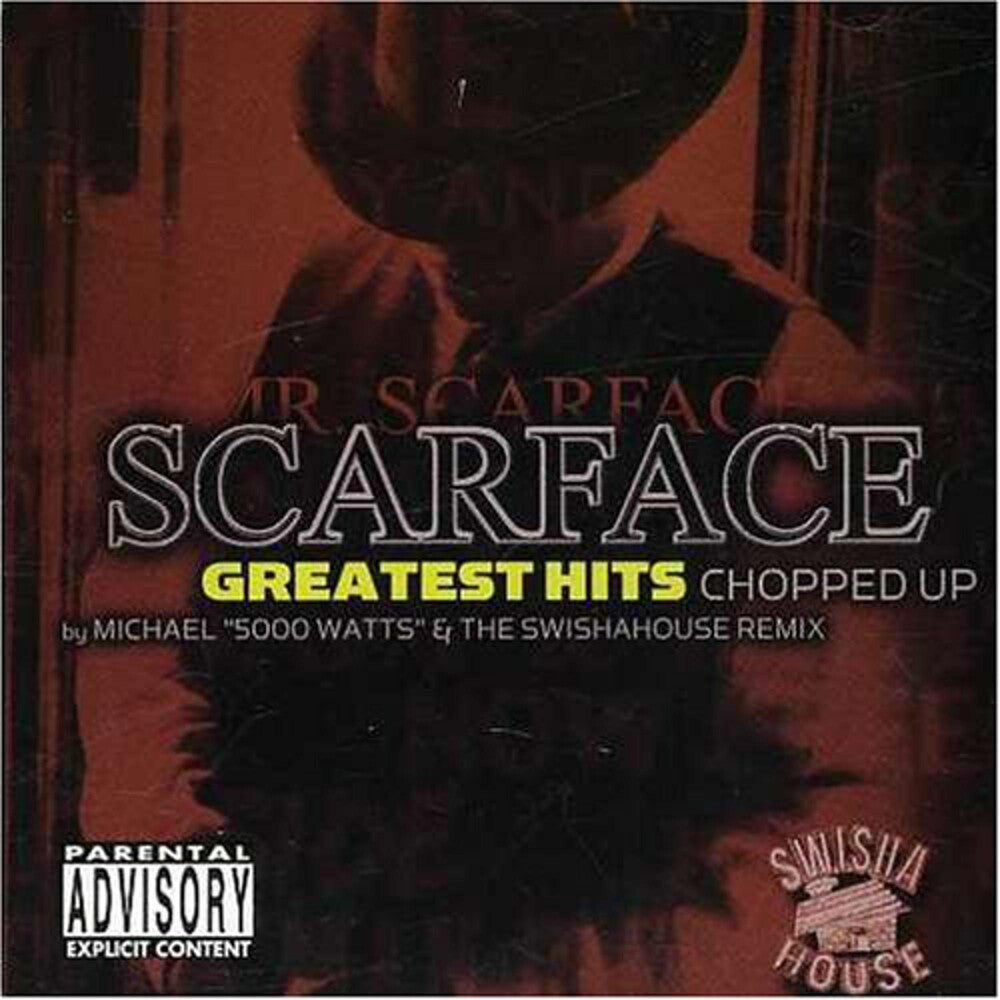 the album cover for Scarface - Greatest Hits Chopped Up