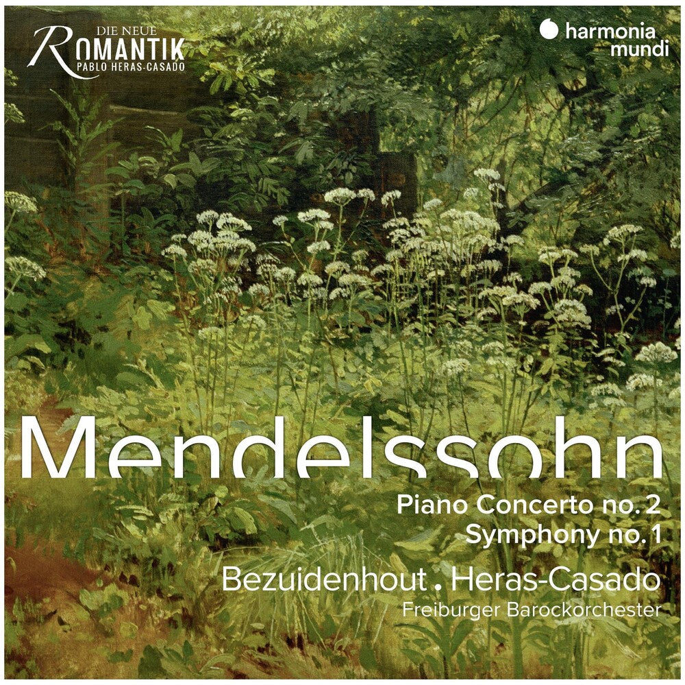 the album cover for Kristian Bezuidenhout - Mendelssohn: Piano Concerto No.2, Symphony No.1