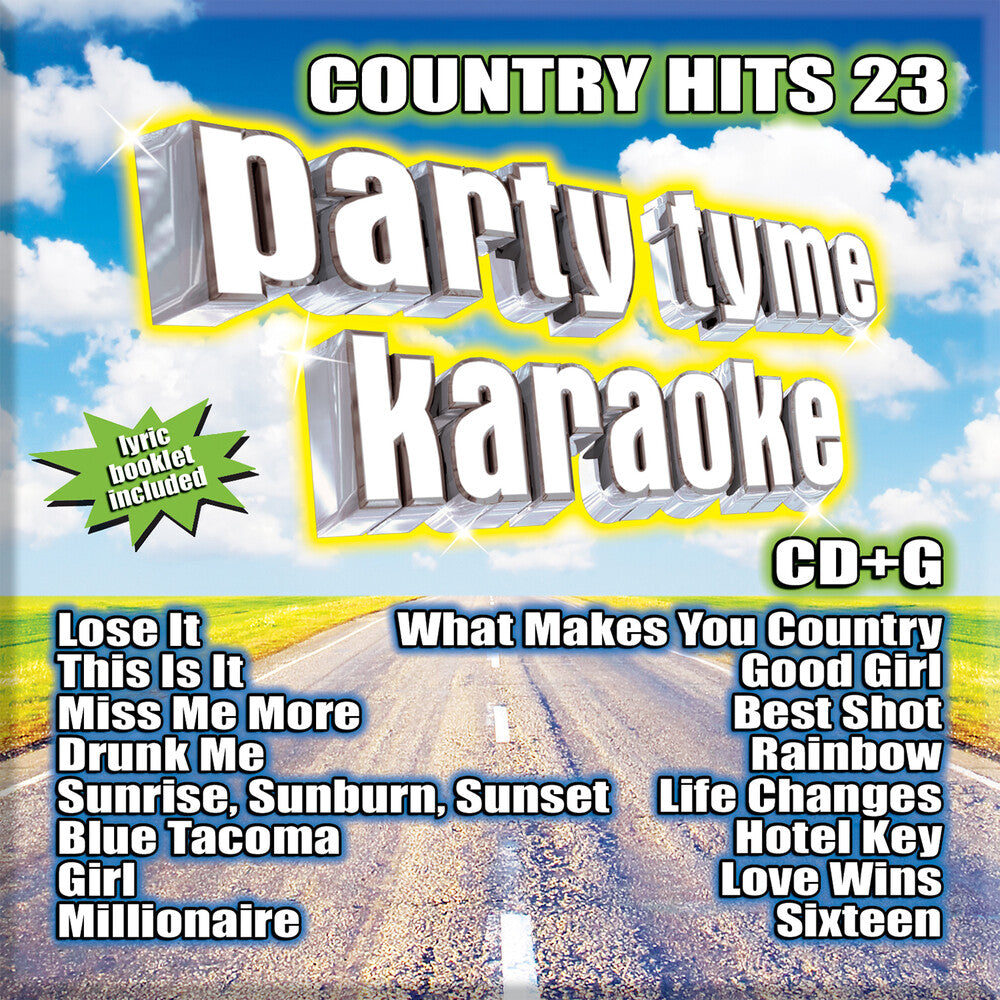 the album cover for Party Time Karaoke - Country Hits 23