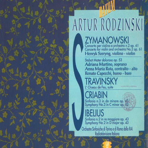 Scriabin / Sibelius / Szeryng / Rodzinski - Artur Rodzinsky Conducts - Music CD