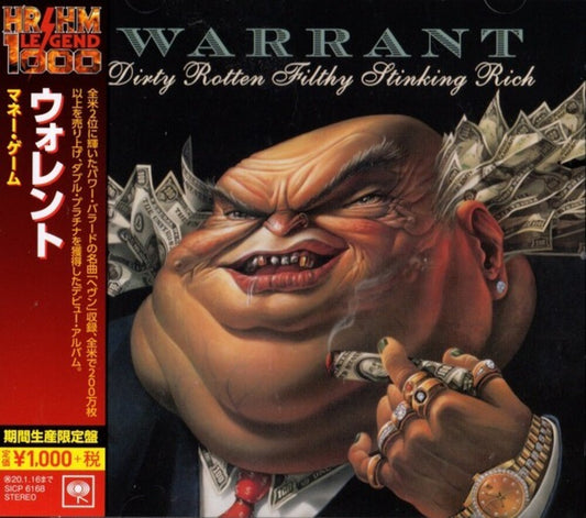 the album cover for Warrant - Dirty Rotten Filthy Stinking Rich [Limited Edition] [Reissue]