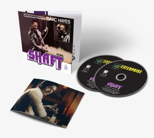 the album cover for Isaac Hayes - Shaft [Soundtrack Deluxe 2CD]