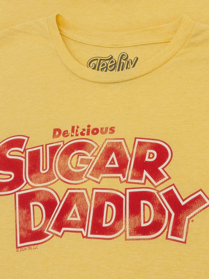 Delicious Sugar Daddy Candy Mens T Shirt Officially Licensed Light Yellow
