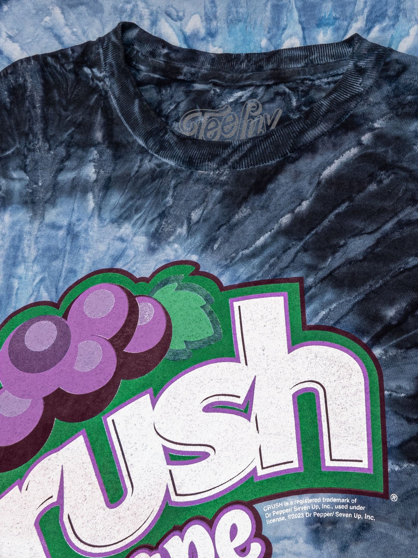 Grape Crush Soda Logo Tie Dye Mens T Shirt Officially Licensed Evening Sky Tie Dye