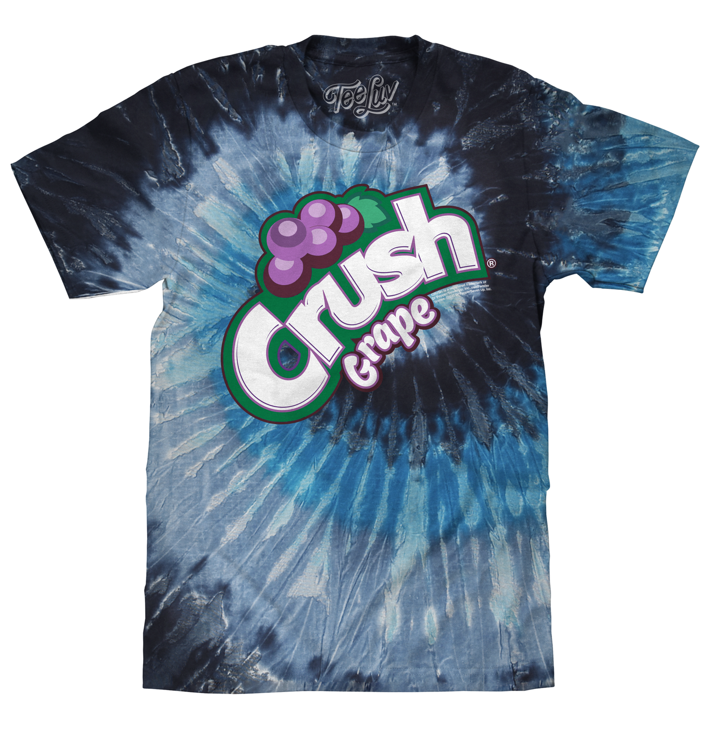 Grape Crush Soda Logo Tie Dye Mens T Shirt Officially Licensed Evening Sky Tie Dye