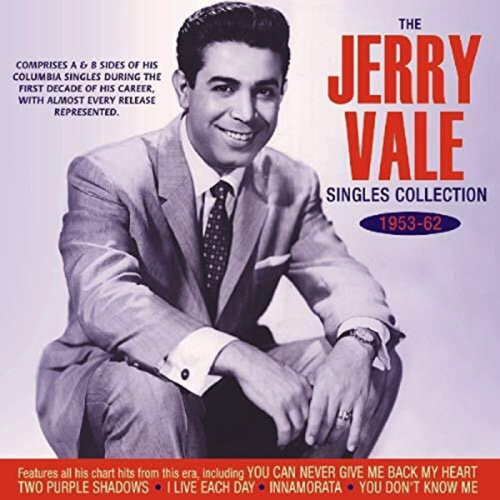 the album cover for Jerry Vale - Singles Collection 1953-62