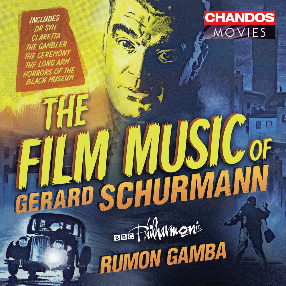 the album cover for Schurmann / Bbc Philharmonic / Gamba - Film Music of Gerard Schurmann
