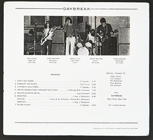 the album cover for Daybreak - Daybreak