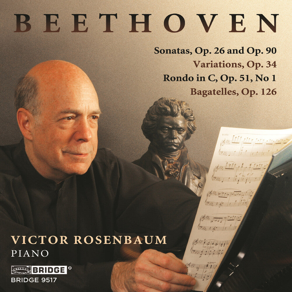 the album cover for Beethoven / Rosenbaum - Sonatas 26 & 90