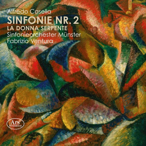 the album cover for Casella / Sinfonieorchester Munster / Ventura - Symphony 2 / la Donna Serpente Fragments