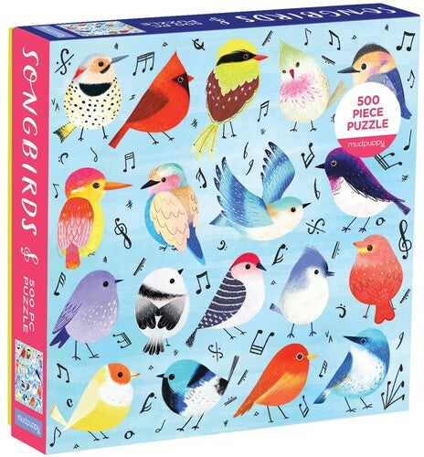 Mudpuppy - Songbirds 500 Piece Family Puzzle - Games