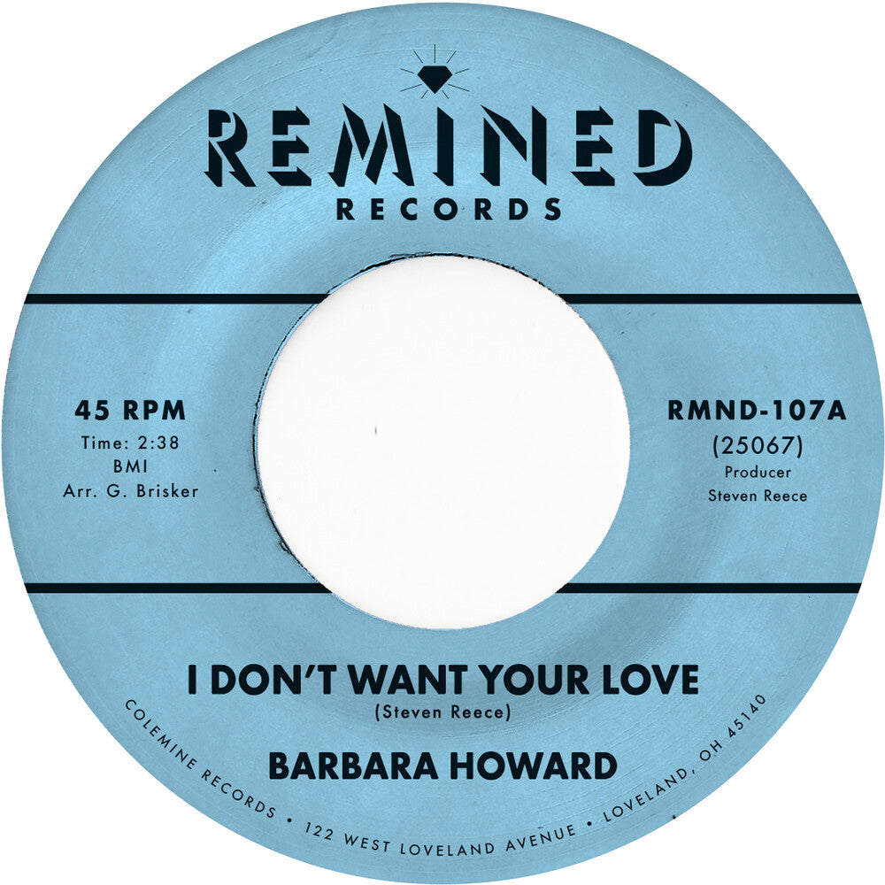 the album cover for Barbara Howard - I Don't Want Your Love [Limited Edition] (Pnk)
