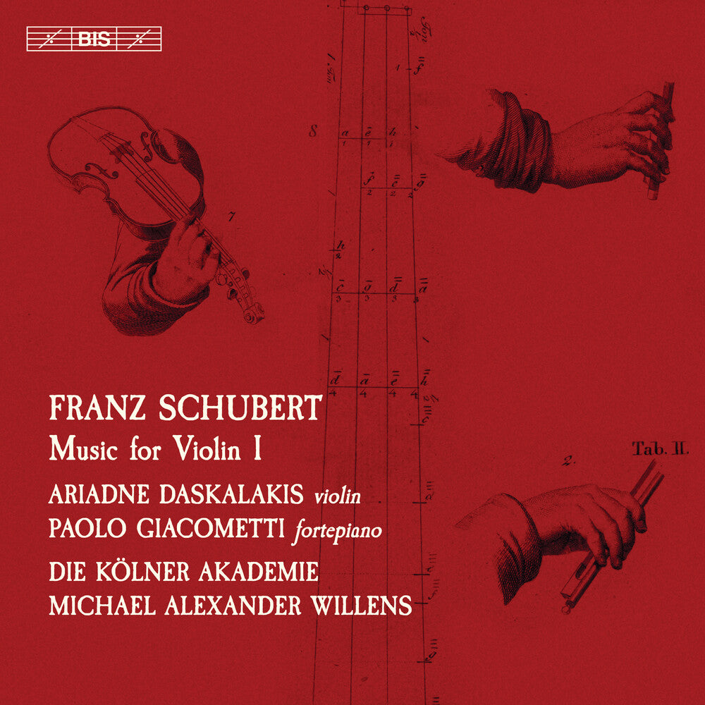 the album cover for Schubert / Daskalakis / Willens - Music for Violin 1