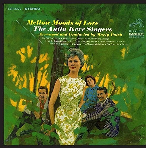 the album cover for Anita Kerr - Mellow Moods of Love
