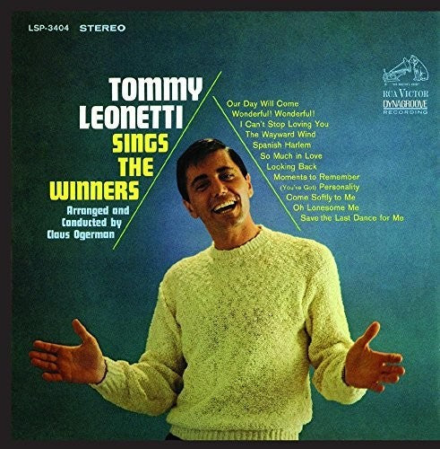 the album cover for Tommy Leonetti - Sings the Winners