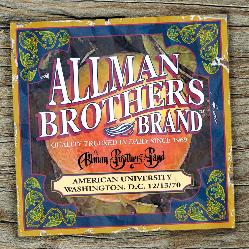 The Allman Brothers Band - American University Washington D.C.12-13-70 [LP] Vinyl Record