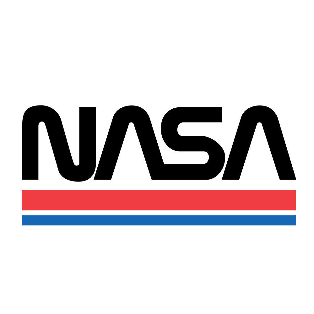NASA Worm Logo Hooded Sweatshirt Hoodie Officially Licensed - White