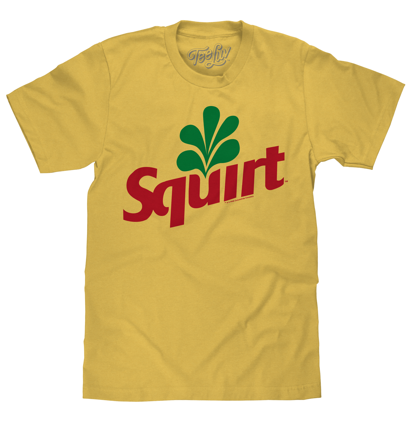 Squirt Grapefruit Soda Logo Mens T Shirt Officially Licensed Banana Yellow