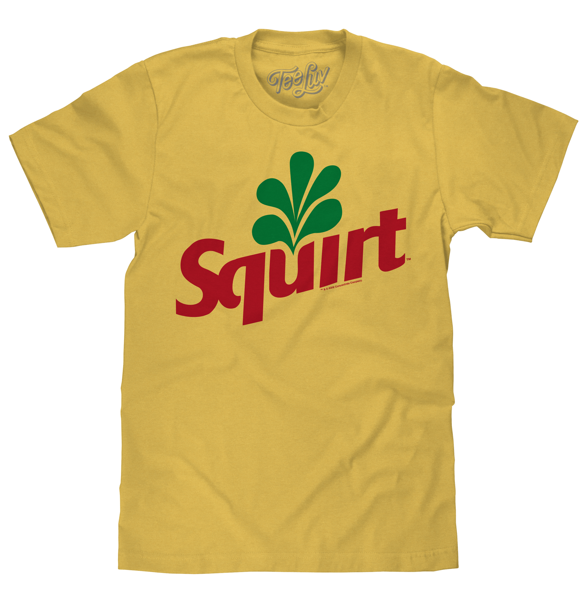 Squirt Grapefruit Soda Logo Mens T Shirt Officially Licensed Banana Yellow