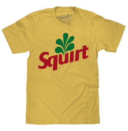 Squirt Grapefruit Soda Logo Mens T Shirt Officially Licensed Banana Yellow