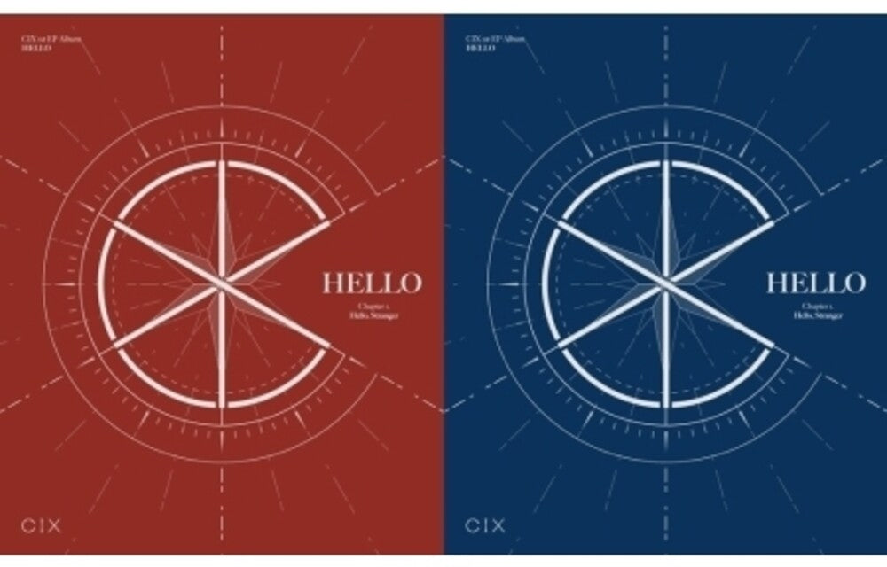the album cover for Cix - Hello Chapter 1 (Hello Stranger) (Incl. 84pg Photobook, 3 Photocards, Illustration Card + Mini Photobook)