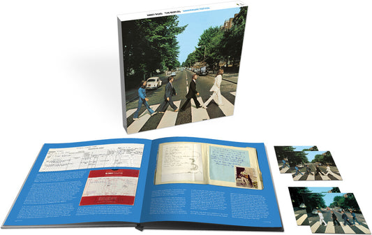 the album cover for The Beatles - Abbey Road: Anniversary Edition [Super Deluxe Box Set 3CD/Blu-ray]
