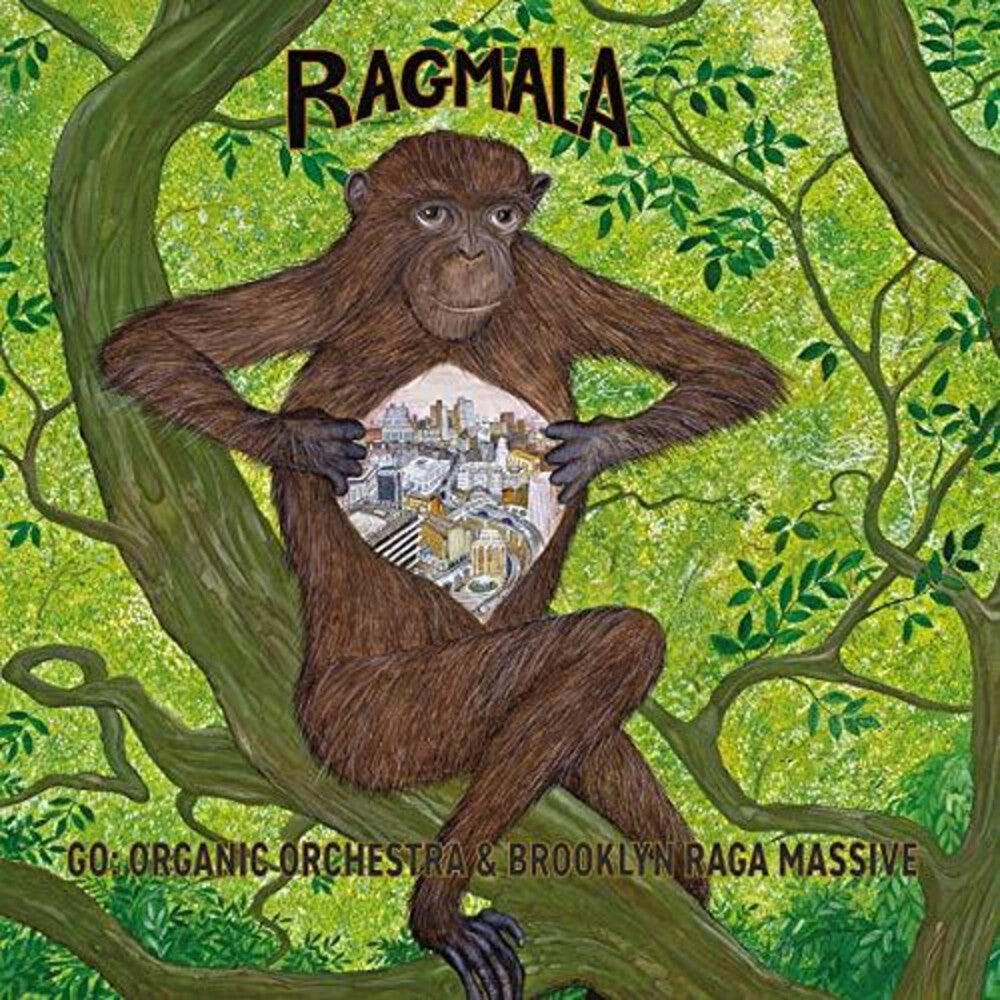 the album cover for Go Organic Orchestra & Brooklyn Raga Massive - Ragmala: A Garland Of Ragas