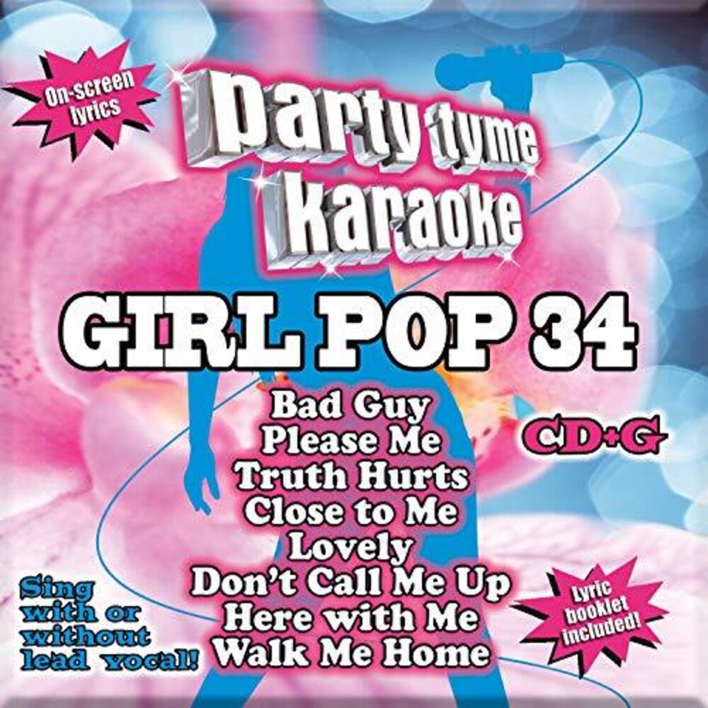 the album cover for Party Tyme Karaoke - Party Tyme Karaoke: Girl Pop 34