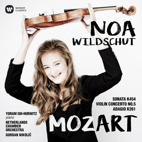 the album cover for Noa Wildschut - Mozart: Sonata 454, Violin Concerto No. 5 Adagio