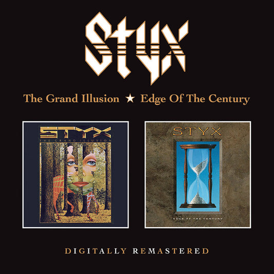the album cover for Styx - Grand Illusion / Edge Of The Century