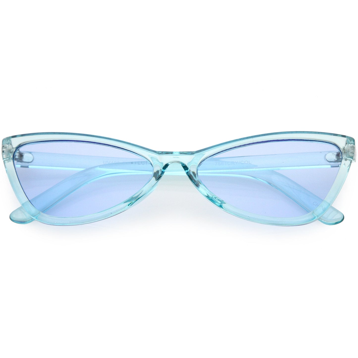 Retro Small Triangle Transparent Color Tone Lens Cat Eye Sunglasses C727