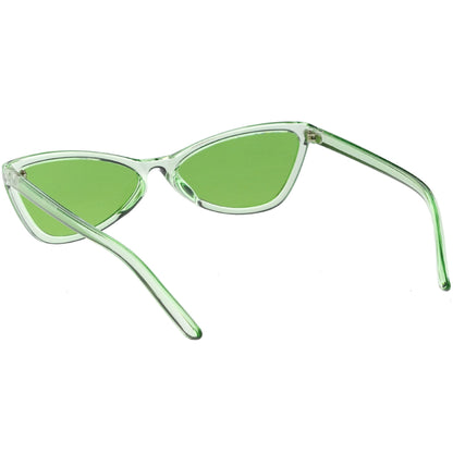 Retro Small Triangle Transparent Color Tone Lens Cat Eye Sunglasses C727