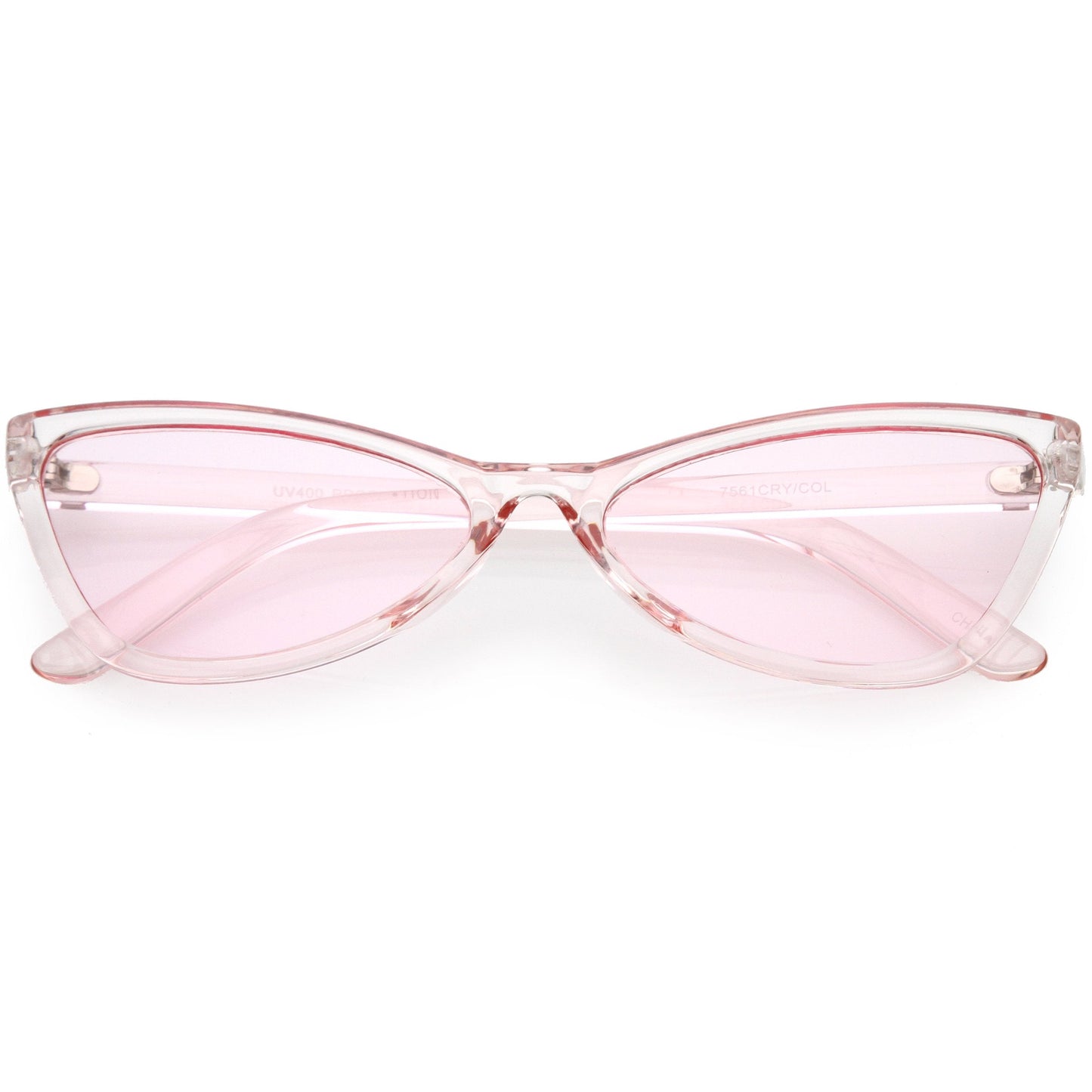 Retro Small Triangle Transparent Color Tone Lens Cat Eye Sunglasses C727