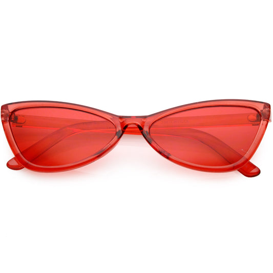 Retro Small Triangle Transparent Color Tone Lens Cat Eye Sunglasses C727