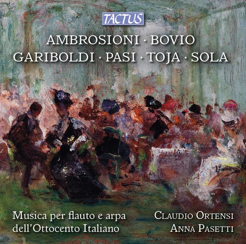 the album cover for Ambrosioni / Ortensi / Pasetti - Flute & Harp 19th C Italy