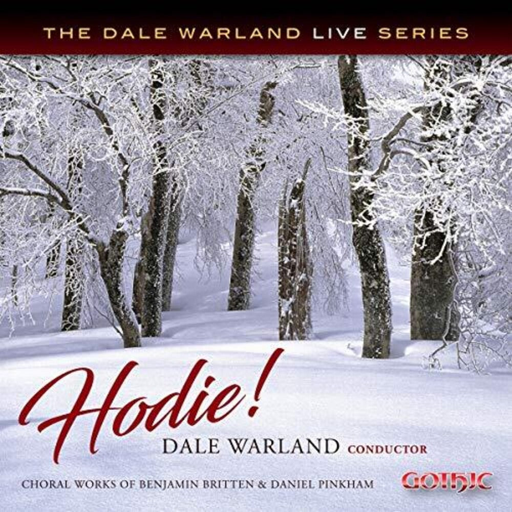 the album cover for Britten - Hodie Choral Works