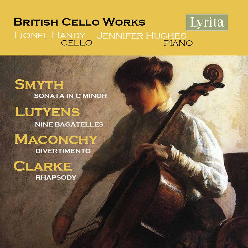 the album cover for Clarke / Handy / Hughes - British Cello Works